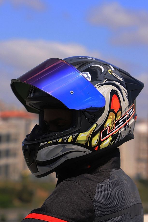 RAPID 2 RACE SPOX GRİ-KIRMIZI KASK - 5