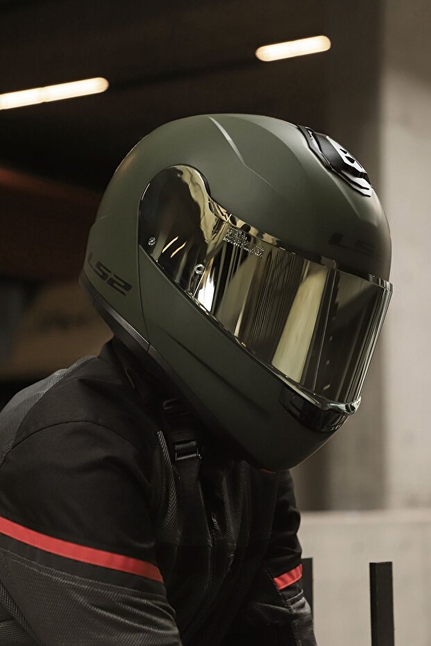 STROBE 2 MAT YEŞİL KASK - 4