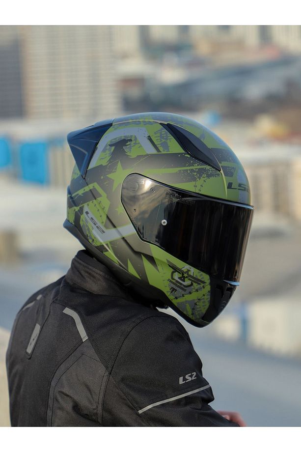 RAPID 2 RACE THUNDER BIRDS MAT YEŞİL-SİYAH-GRİ KASK - 3