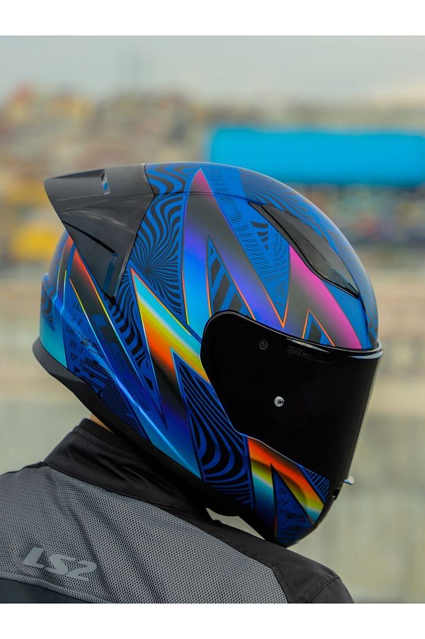 RAPID 2 RACE OPTIK MAT MAVİ-MOR KASK - 1