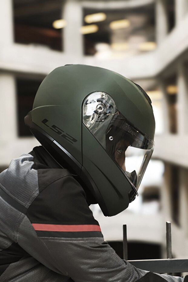 STROBE 2 MAT YEŞİL KASK - 7