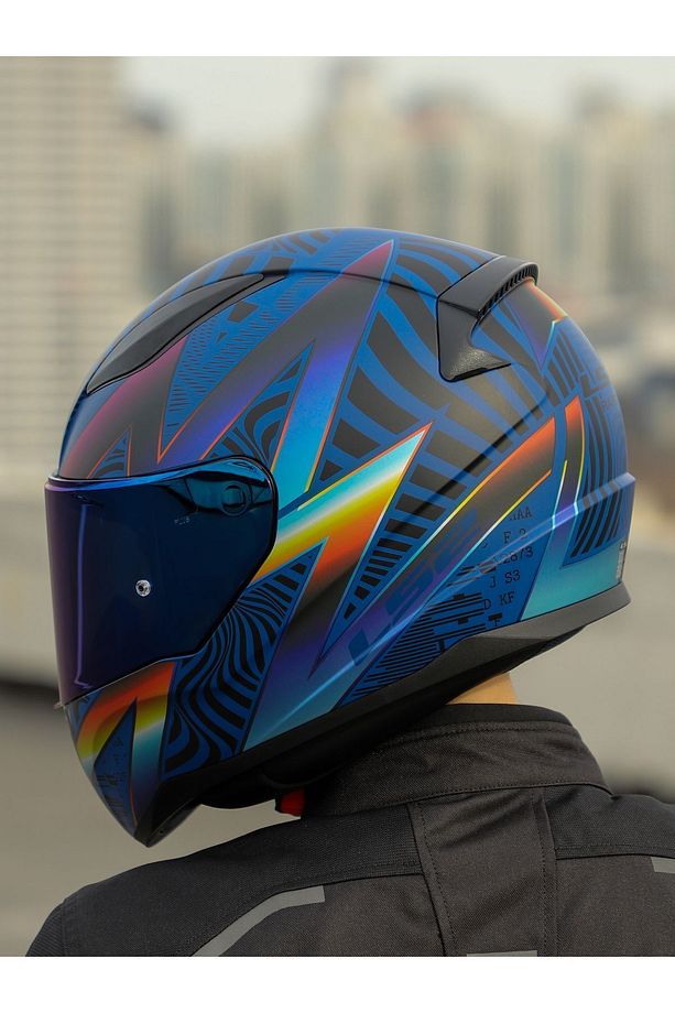 RAPID 2 OPTIK MAT MAVİ-MOR KASK - 2