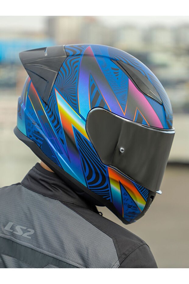 RAPID 2 RACE OPTIK MAT MAVİ-MOR KASK - 5