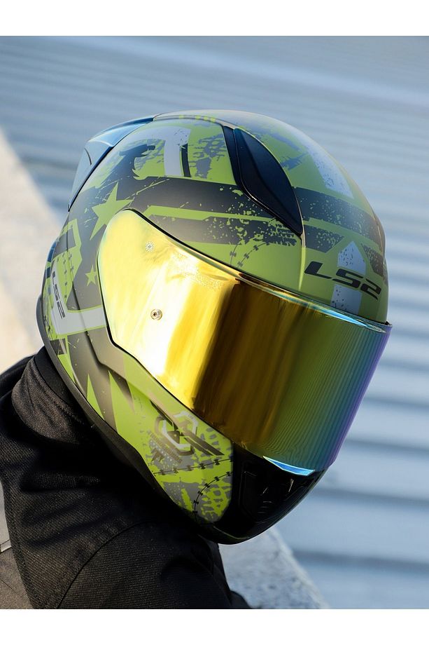 RAPID 2 RACE THUNDER BIRDS MAT YEŞİL-SİYAH-GRİ KASK - 2