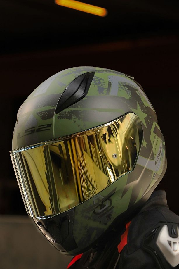 RAPID 2 THUNDER BIRDS MAT YEŞİL-SİYAH-GRİ KASK - 2