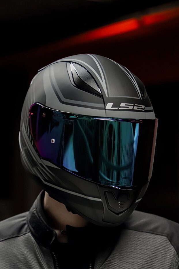 RAPID KRUISE MAT SİYAH-GRİ KASK - 5