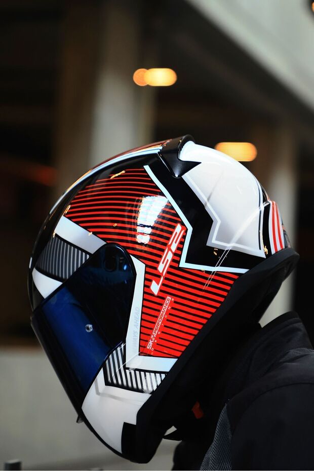 RAPID 2 EXTRA BEYAZ-KIRMIZI KASK - 7