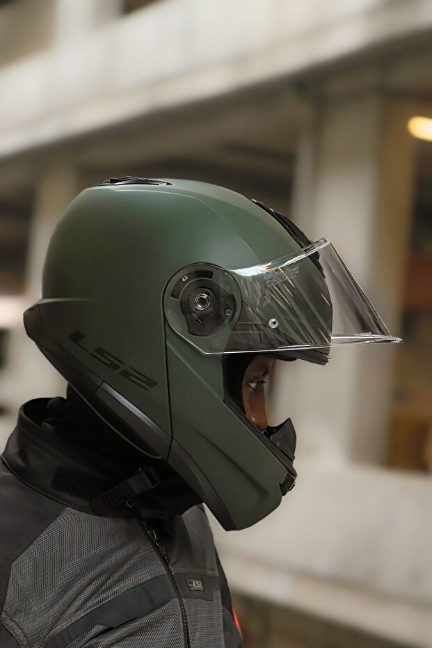 STROBE 2 MAT YEŞİL KASK - 5