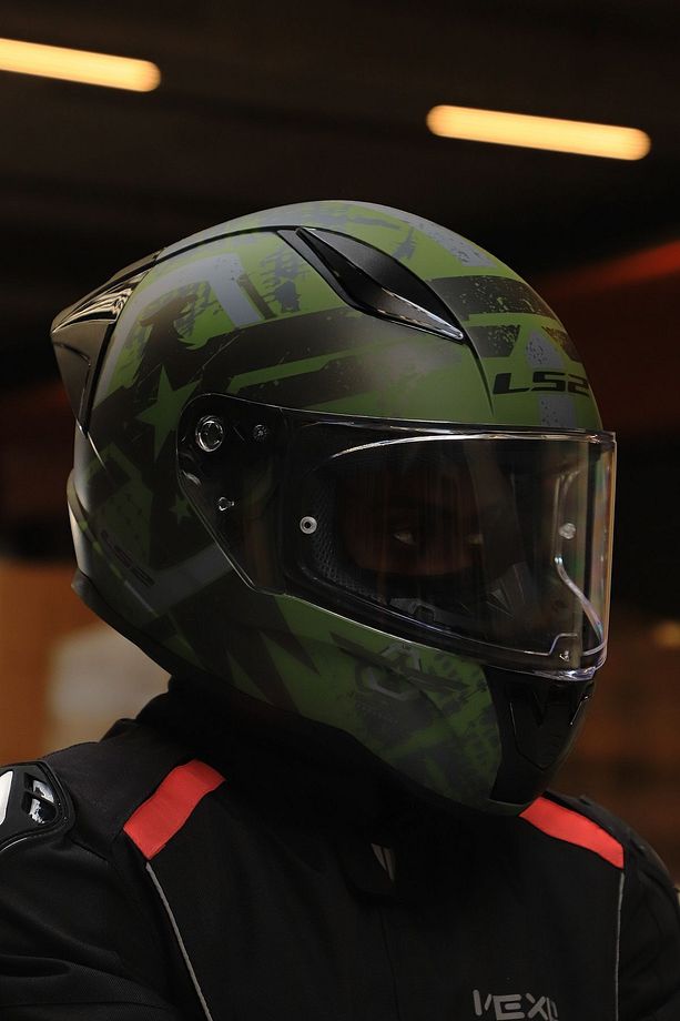 RAPID 2 RACE THUNDER  BIRDS MAT YEŞİL-SİYAH-GRİ KASK - 8