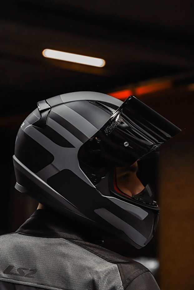 RAPİD SETHDES MAT COOL GRİ-SİYAH KASK - 6