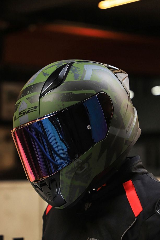 Rapıd 2 Race Thunder Bırds Mat Yeşil-siyah-gri Kask - 2