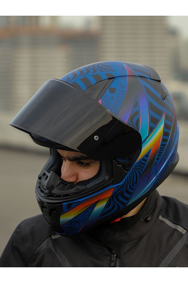 RAPID 2 OPTIK MAT MAVİ-MOR KASK - 8