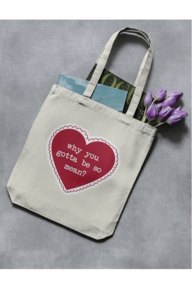 Why You Gotta Be so Mean Taylor Swift Series Cloth Bag Y2K Tote Bag