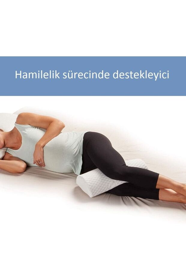 Half Moon Memory Visco Multi-Use Pillow Between the Knee Pregnancy Waist Pillow - 5