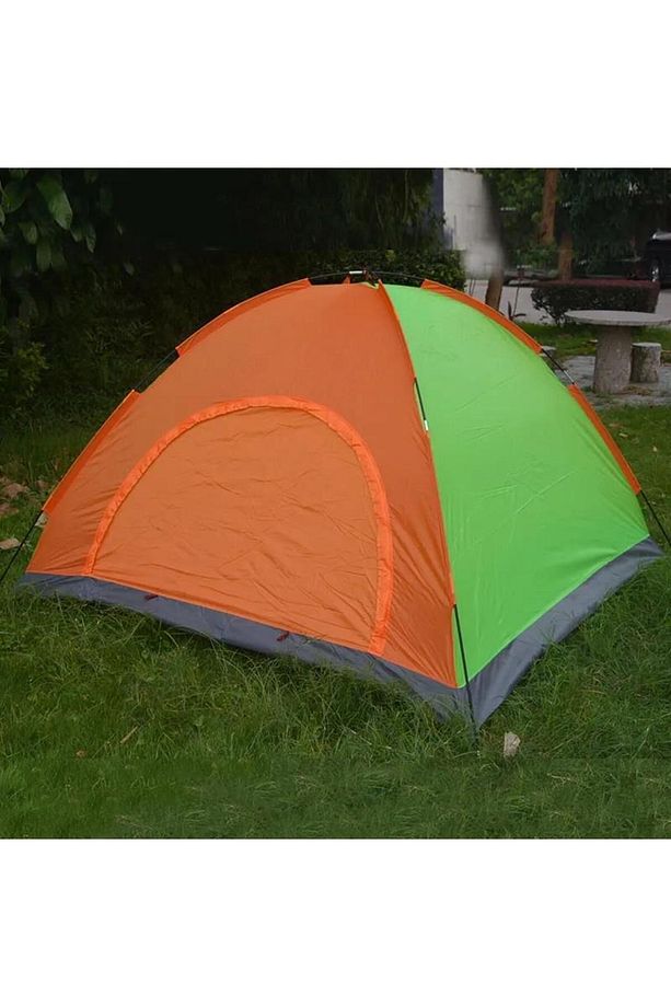 rüzgar geçirmez portatif mevsimlik kolay kurulum 4 kişilik kamp ve plaj çadırı - 1