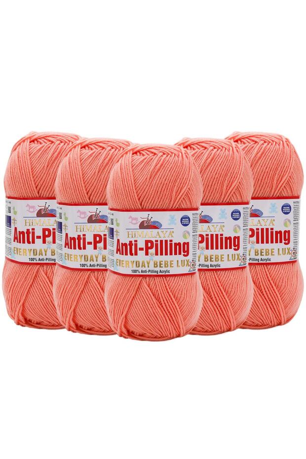 5 Packs Himalaya Everyday Bebe Lux Anti-Pilling Hand Knitting Yarn - 70431 Salmon Pink