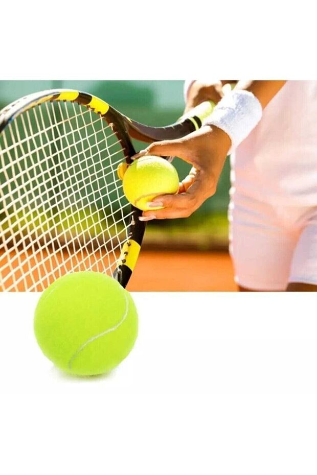 1 Adet Sarı Tenis Topu Antrenman Tenis Topu Tpw-001 - 4