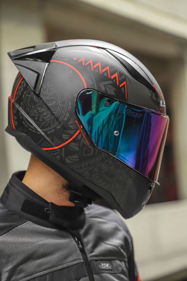 Rapid 2 Race Takaroa Mat Si?yah-kirmizi Kask - 7
