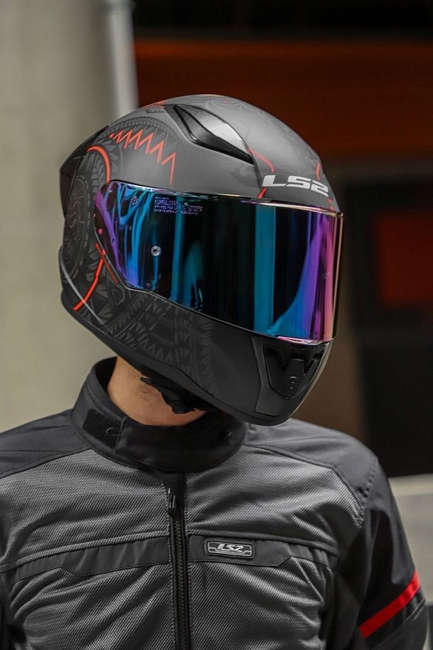 Rapid 2 Race Takaroa Mat Si?yah-kirmizi Kask - 4