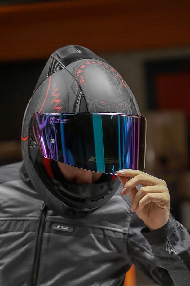 Rapid 2 Race Takaroa Mat Si?yah-kirmizi Kask - 5