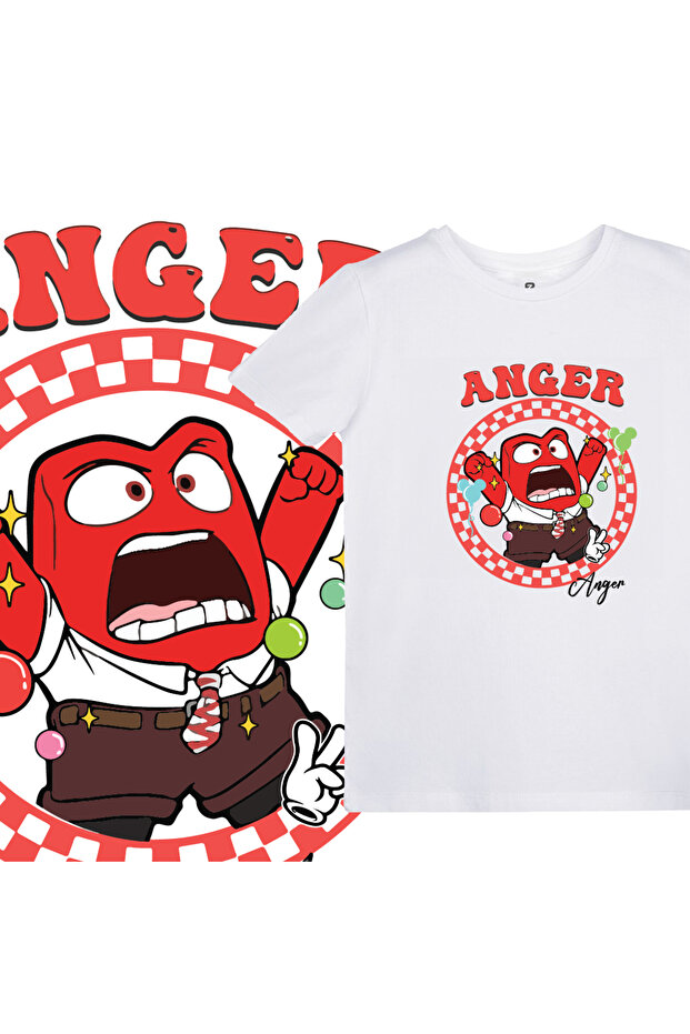 تي شيرت بنمط وجه مقلوب - 1