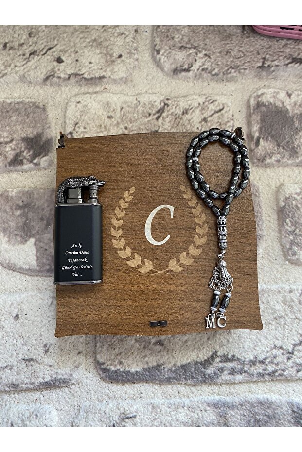 Sevgilinize Eşinize , Babanıza Armağan edebileceğiniz Timsah Çakmak ve Hematit Tesbih - 5