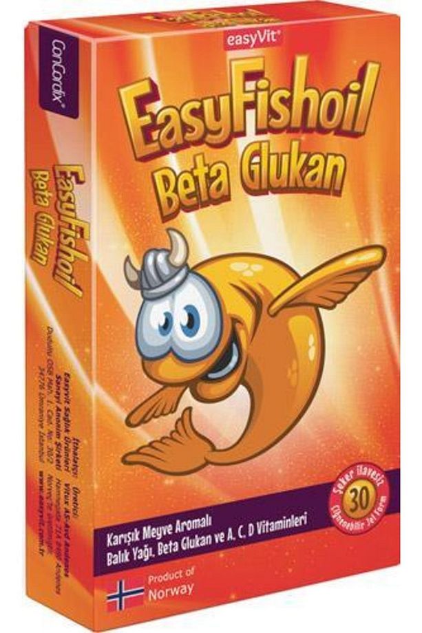 Easyvit Easyfishoil Beta Glukan Çiğnenebilir 30 Jel Form - 1