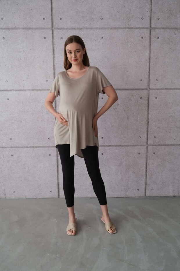 Hamile Bluz - Bej - 1