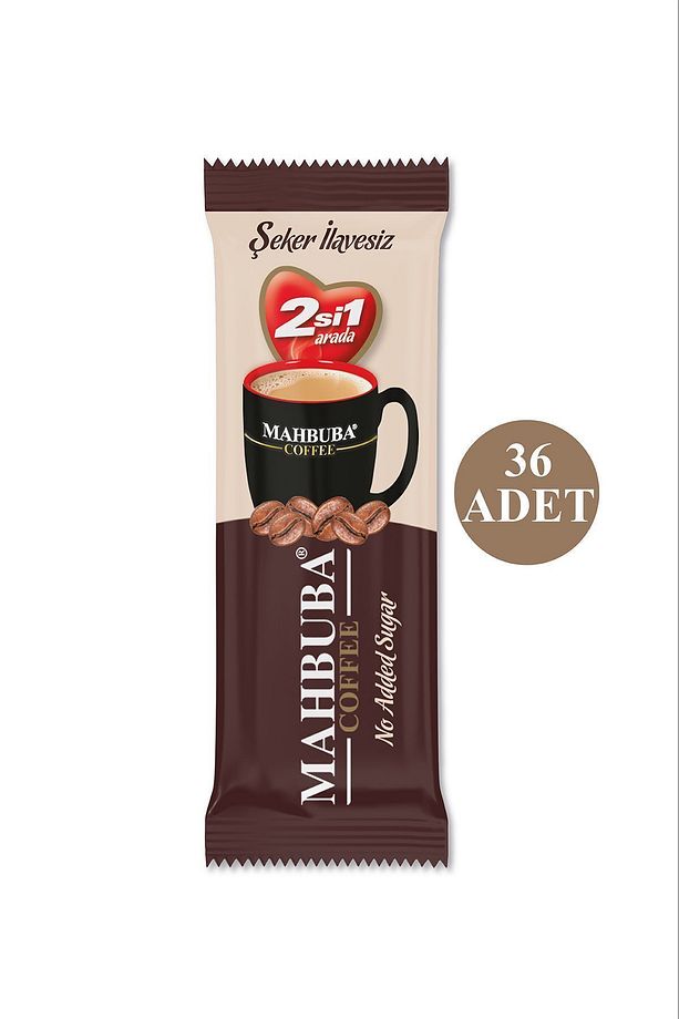 2si1 Arada Şekersiz 36x4,5gr Mini Küçük Boy Ikramlık Otobüs Hazır Kahve Poşet - 2