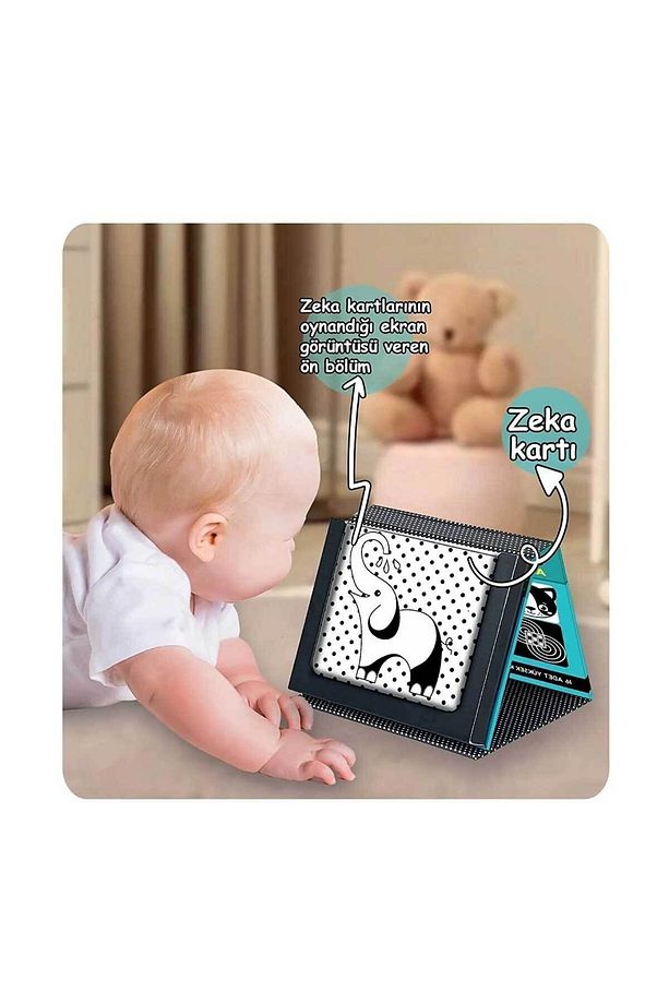 Tummy Time Aynalı Zeka Kartları Neşeli Dostlar Hayvanlar Bultak set - 2