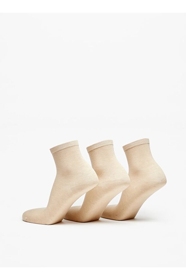 Solid Ankle Length Socks - Set of 3 - 3