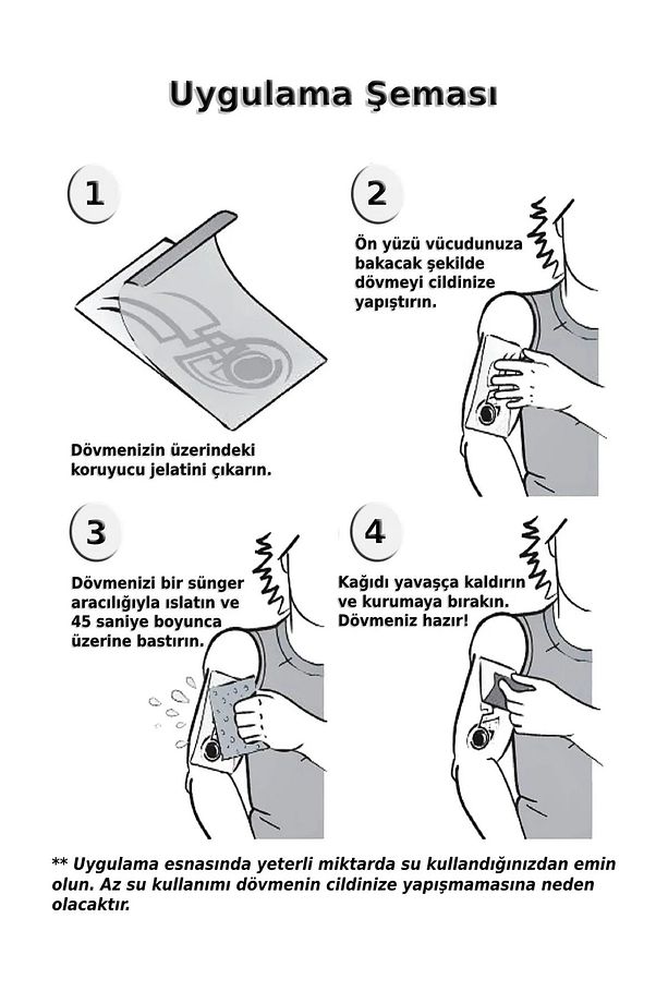 geçici dövmeler erkekler yetişkinler için kurt ejderha  TATTOO etiket göğüs kol su geçirmez dövmeler - 7