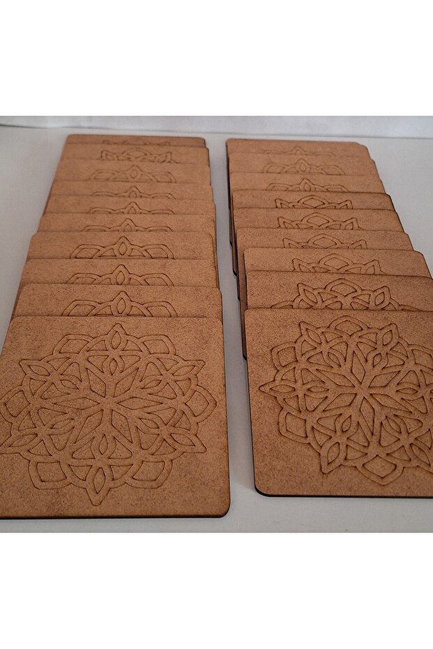 20 Pieces Mandala Pattern Wooden Painting Activity School Nursery Kindergarten Activity Art Set
