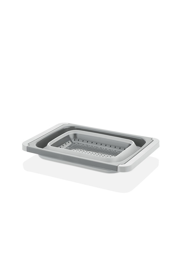5.5 Lt Gray Foldable Rectangular Strainer - 2