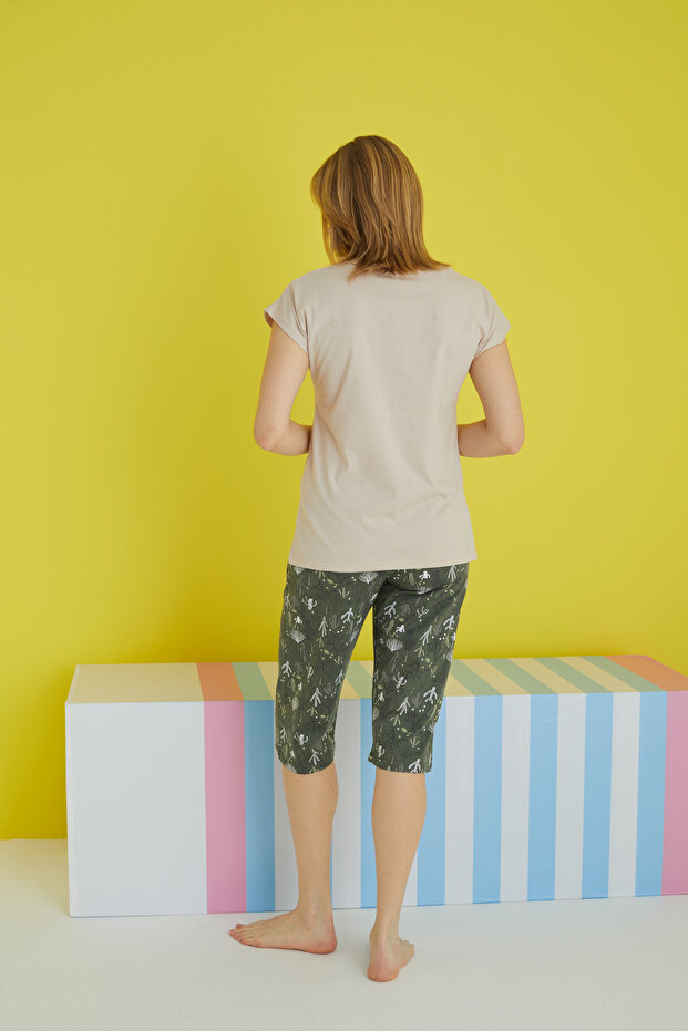 bej Örme Kapri Takım - 3