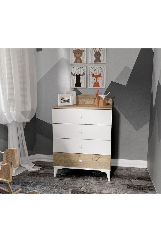 Sansa Şifonyer Meşe %100 Mdf - 1
