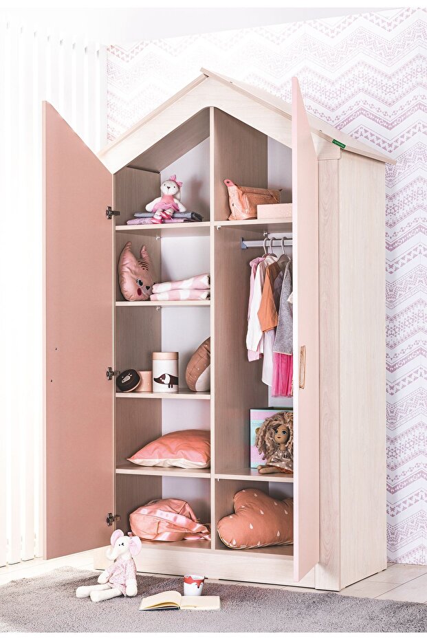 Pink House 2 Kapaklı Dolap - 1