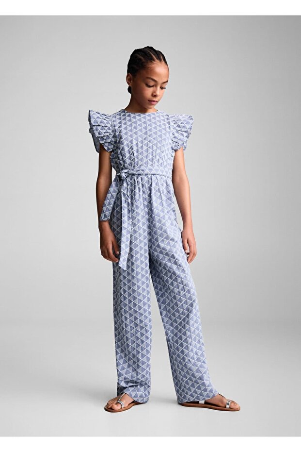 Volanlı Işlemeli Tulum - 2