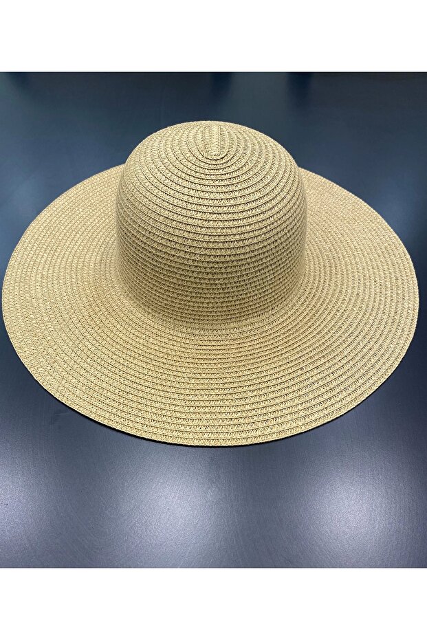 Düz Hasır Şapka - 1