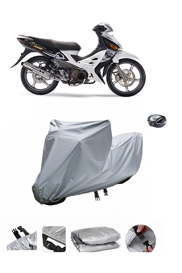 دراجة نارية سميكة للغاية من Modenas GT135 - متوافقة مع الحقيبة الخلفية