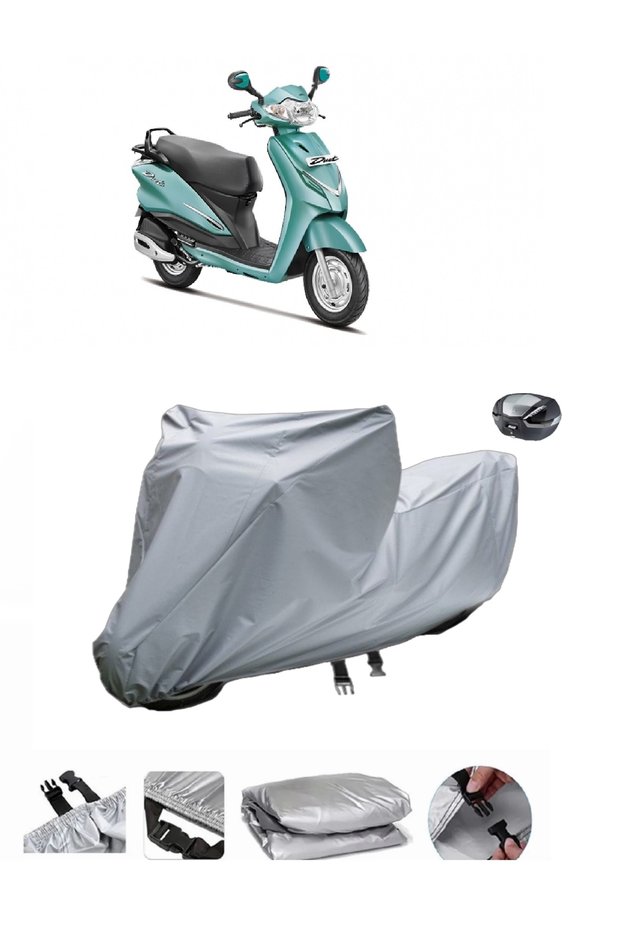 Ultra Thick Motorcycle Cover Compatible with Hero Duet LX 110 Rear Bag