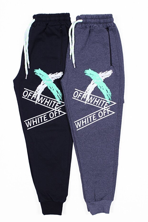 2 Pack Zippered, Printed X Collection Boys' Sweatpants