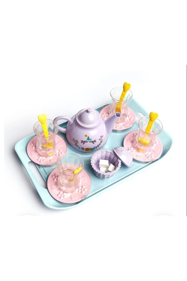 22 Piece Slim Waisted Cup Tea Set Toy