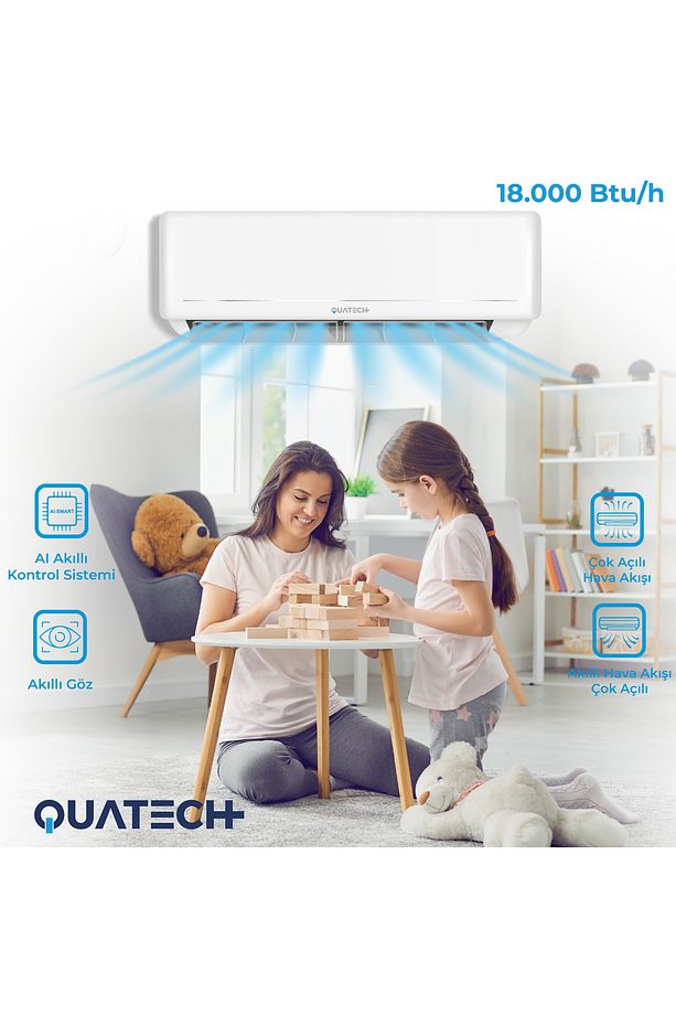 18.000 Btu/h A++ Enerji Sınıfı R32 Duvar Tipi Inverter Klima - 3