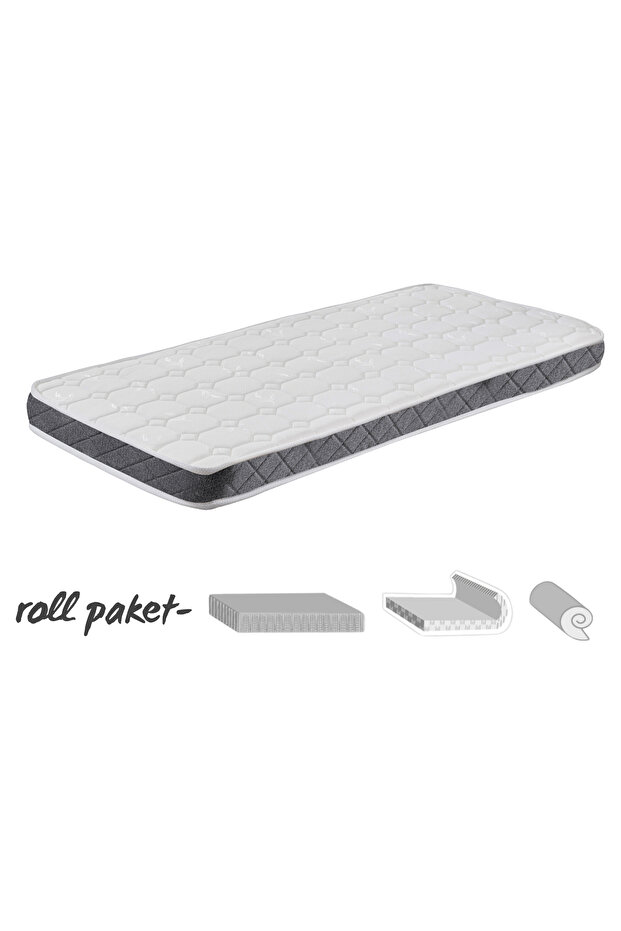 Space Tek Kişilik Yatak / 90x190cm Sünger Yatak / Roll Paket Yatak - 1
