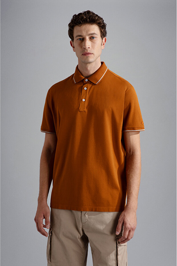 MEN'S KNITTED POLOSHIRT C.WCOTTON