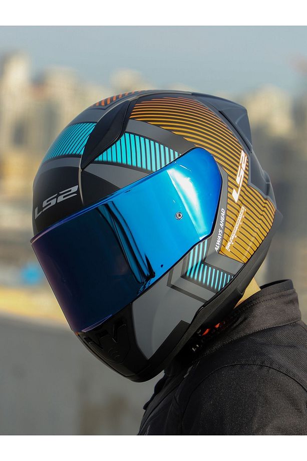 RAPID 2 RACE EXTRA MAT GRİ-NEON TURUNCU KASK - 4