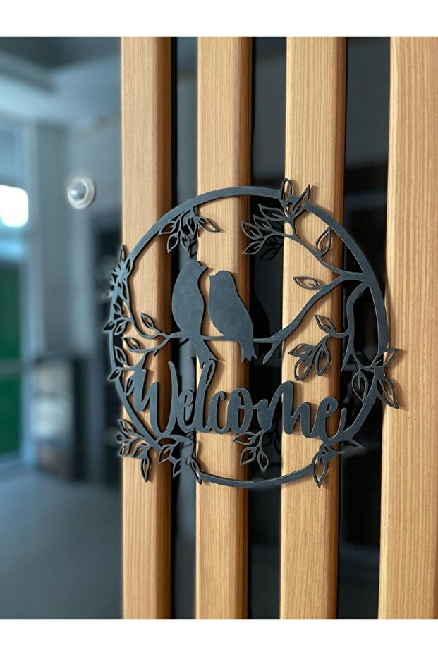 Welcome Kuşlu Kapı Süsü - 5