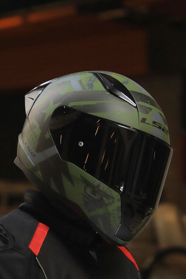 RAPID 2 RACE THUNDER  BIRDS MAT YEŞİL-SİYAH-GRİ KASK - 1
