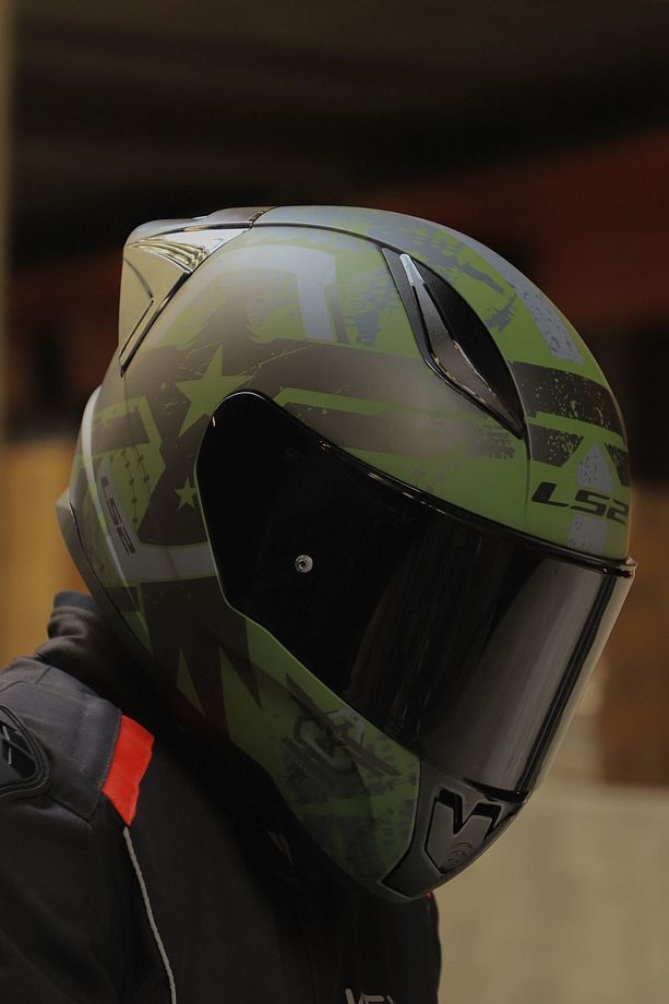 RAPID 2 RACE THUNDER  BIRDS MAT YEŞİL-SİYAH-GRİ KASK - 6
